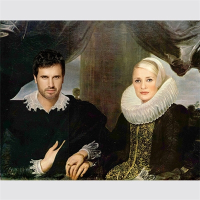 Custom Renaissance Portrait Snyders and His Wife from Photos - myDaVinci